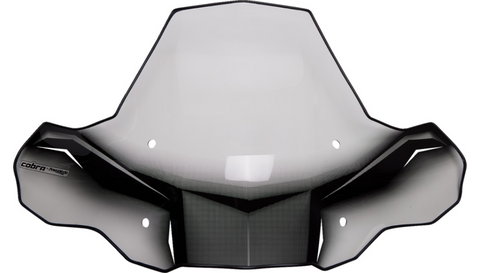 PowerMadd ProTEK Windshield without Headlight Cut Out - Rapid Release - 24574