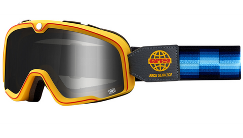 100% Barstow Goggles - Race Service with Silver Mirror Lens -50002-252-01
