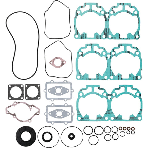 Vertex 711278 Complete Gasket Kit w/ Oil Seals for 2003-08 Ski-Doo 600 Models