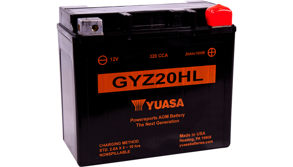 Yuasa Factory Activated High Performance 12 Volt AGM Battery