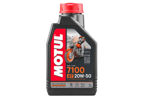 Motul 7100 Synthetic 4T Engine Oil - 20W50 - 1 Liter
