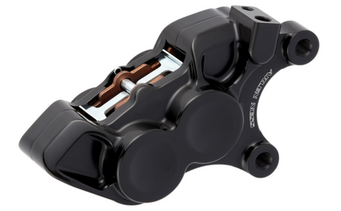 Arlen Ness 4-Piston Caliper Right 11.8"for 2008-22 Harley Models - Black - 02-223