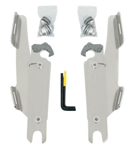 Memphis Shades Fats/Slim Windshield Trigger-Lock Batwing Mounting Kit for 1986-2017 Harley Models - Covered Forks - w/o Lightbar - MEK1951