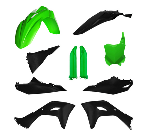 Acerbis Full Body Plastic Kit for 2024 Kawasaki KX450 - Green/Black - 2983571089