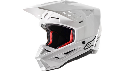 Alpinestars Supertech M5 Solid OFF-ROAD Helmet - Gloss White - XX-Large - 8303121-2180-2x - FINAL SALE