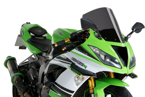 Puig Z-Racing Windscreen for Kawasaki ZX636 Ninja ZX-6R - Dark Smoke - 3629F