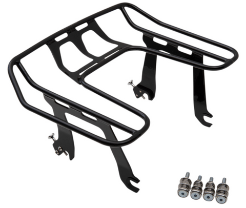Cobra USA Big Ass Detachable Wrap Around Luggage Rack for 2018-21 Harley Softail Sport Glide - Black - 602-2615B