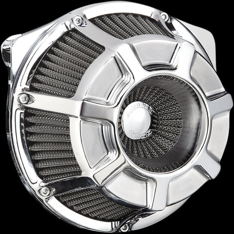 Arlen Ness Inverted Series Air Cleaner Kit for 2017-22 Harley M8 models - Chrome/Beveled - 18-918