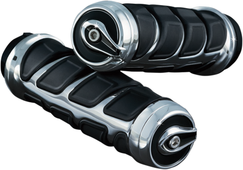 Kuryakyn Kinetic Grips for Harley Dyna / Electra / Road Models - Chrome - 6350