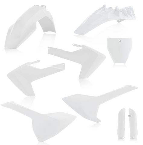 Acerbis Full Replacement Plastics Kit for 2018-21 Husqvarna TC85 - White - 2686466811