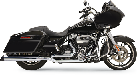 Bassani True-Dual Down Under Headers for 2017-22 Harley FL Touring models - Chrome - 11515A