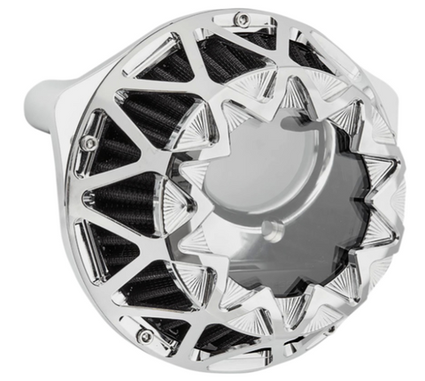 Arlen Ness Crossfire Air Cleaner Kit for 2017-22 Harley M8 models - Chrome - 600-048