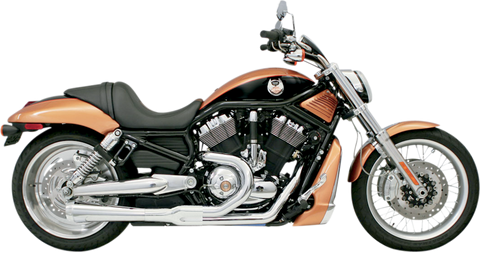 Bassani Road Rage Short Exhaust System for 2002-05 Harley V-Rod - Chrome - 1V12J