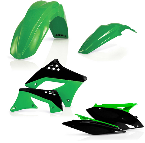 Acerbis Standard Plastics Kit for 2009-12 Kawasaki KX250F - Replica 10 - 2141780438