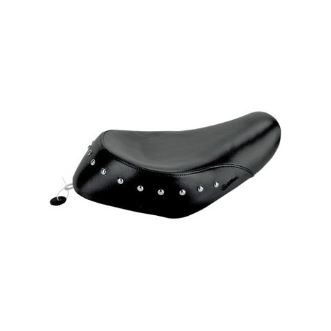 Saddlemen Renegade Solo Seat for 2004-20 Harley Sportster models - Black/Chrome Studs - 807-03-001