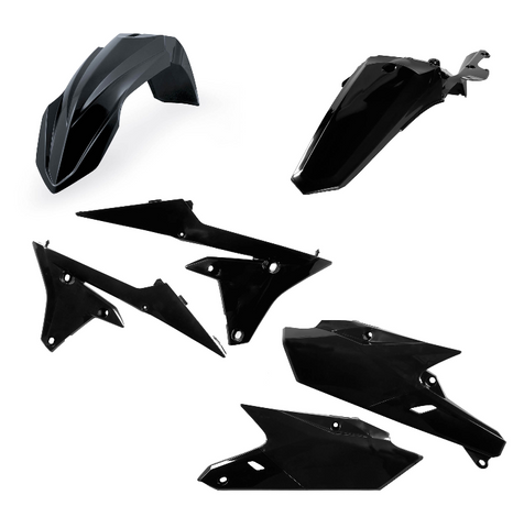 Acerbis Standard Replacment Plastics Kit for 2015-19 Yamaha WRF 250/450 - Black - 2449630001