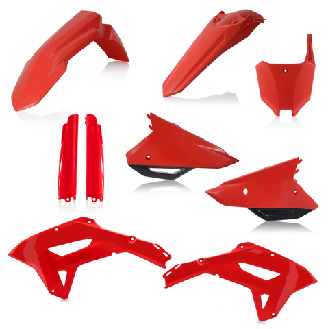 Acerbis Full Replacement Plastics Kit for 2022 Honda CRF250RX / CRF300RX / CRF450RX - Red/Black - 2861807118