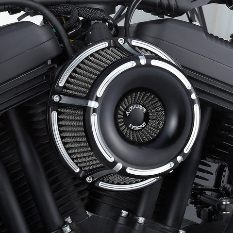 Arlen Ness Inverted Series Air Cleaner Kits for 2008-17 Harley Touring FBW - Slot Track Black - 18-921