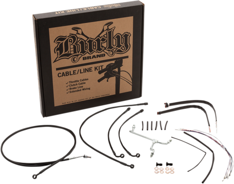Burly Brand Cable/Line Extension Kits for 2017-19 Harley FLT models - B30-1185