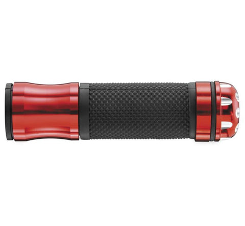 BikeMaster Revolver Bar End Grips - Red - 7/8 Inch Bars - HF104067RD