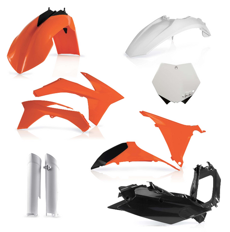 Acerbis Full Replacement Plastics Kit for 2011 KTM SX models - White - 2205272882