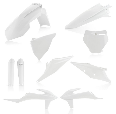 Acerbis Full Replacement Plastics Kit for KTM models - White - 2726496811