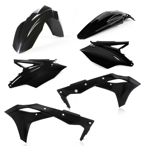 Acerbis Standard Replacment Plastics Kit for 2018-20 Kawasaki KX250/F - Black - 2685810001
