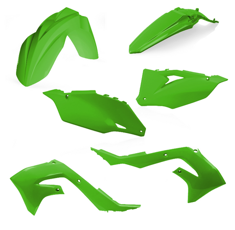 Acerbis Standard Replacment Plastics Kit for 2019-21 Kawasaki KX models - Green - 2736280006