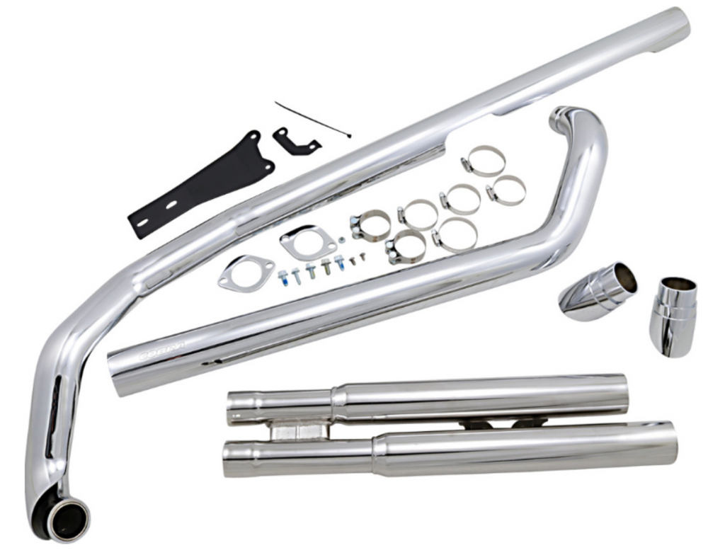 COBRA クローム ストレートマフラー Cobra USA Hot Rods Speedster Exhaust for Yamaha XVS1100 V-Star