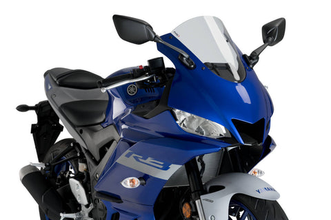 Puig Z-Racing Windscreen for Yamaha YZF-R3 - Clear - 3737W