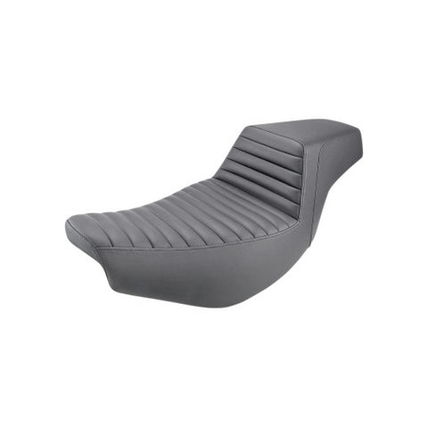 Saddlemen Step-Up 2-Up Seat for 2014-19 Indian Chief/Chieftan/Roadmaster models - Black/Tuck and Roll - I14-07-171