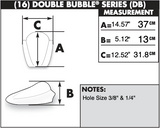 Zero Gravity Double Bubble Windscreen for 2009-13 Suzuki GSX-R1000 - Clear - 16-113-01