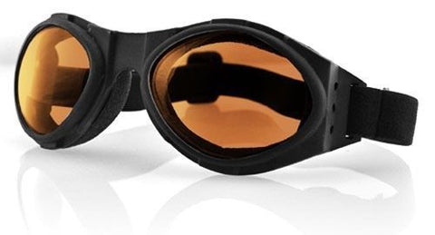 Bobster - BA001A Bugeye Goggles Black Frame/Amber Lens