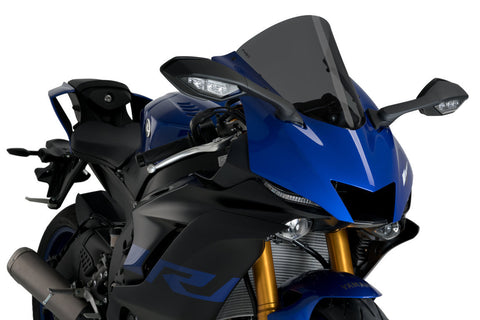 Puig Z-Racing Windscreen for 2017-20 Yamaha YZF-R6 - Dark Smoke - 3633F