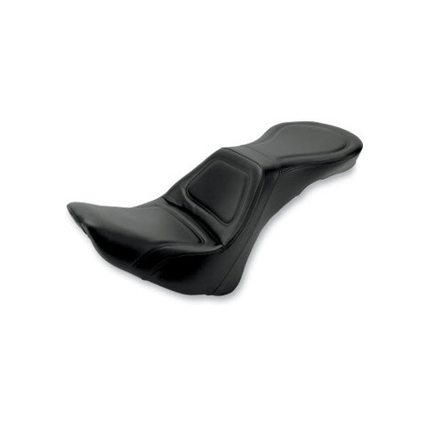 Saddlemen Explorer 2-Up Seat for 2006-17 Harley Softail Deluxe - Black/Smooth Stitched - 806-15-0291