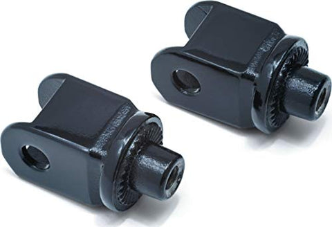 Kuryakyn Splined Adaptor Mounts for Honda Cruisers - Gloss Black - 8863