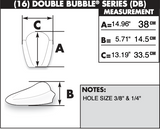 Zero Gravity Double Bubble Windscreen for 2008-10 / 2009-18 Kawasaki ZX-10R / ZX-636R / ZX-6R - Light Smoke - 16-262-02