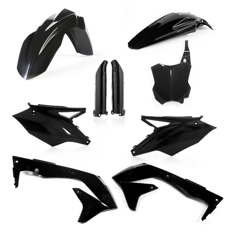 Acerbis Full Replacement Plastics Kit for 2016-17 Kawasaki KXF450 USA - Black - 2449570001
