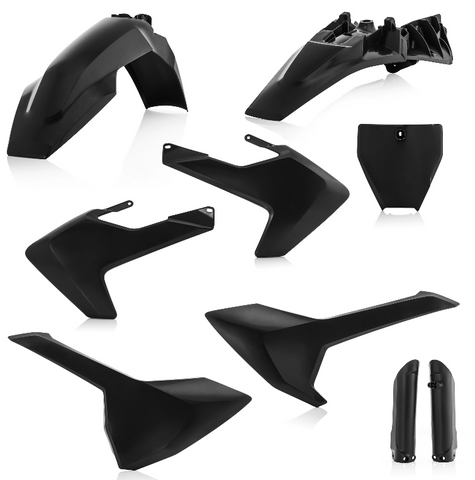 Acerbis Full Replacement Plastics Kit for 2018-21 Husqvarna TC85 - Black - 2686460001