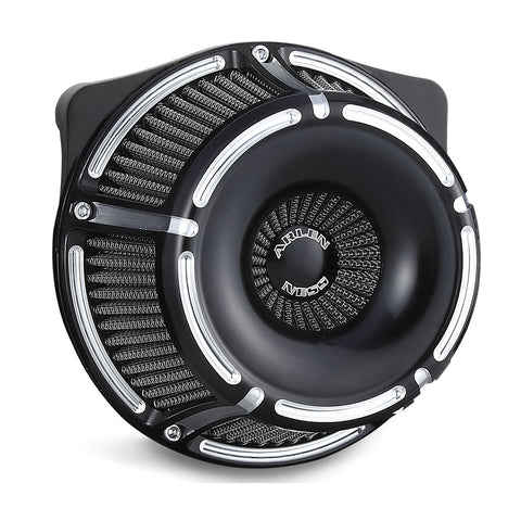 Arlen Ness Inverted Series Air Cleaner Kit for 2017-22 Harley M8 models - Contrast Cut/Slot Track - 18-915