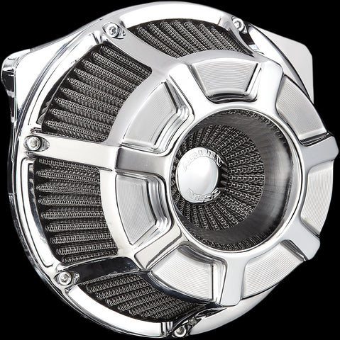 Arlen Ness Inverted Series Air Cleaner Kits for 2000-17 Harley Twin Cam - Bevelled Chrome - 18-934