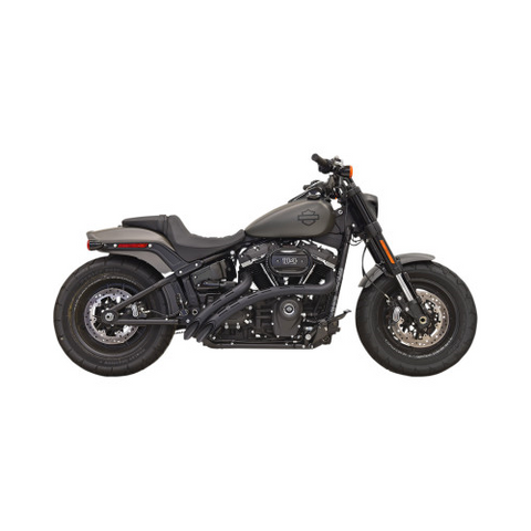 Bassani Radial Sweeper Exhaust for 2018-20 Harley Softail Models - Black - 1S22FB