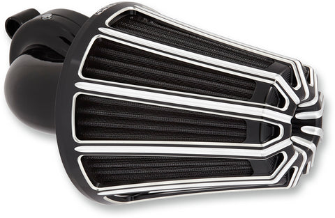 Arlen Ness Monster Sucker Air Cleaner Kits for 2008-17 Harley Touring FBW - 10-Gauge Black - 81-007