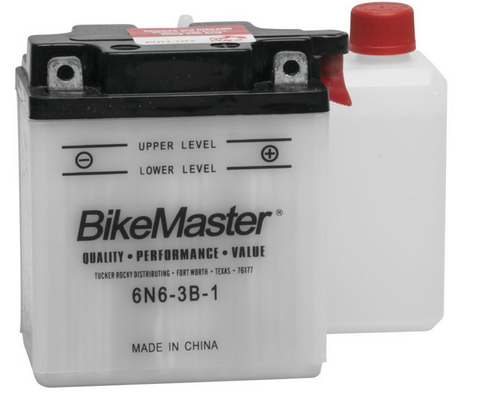 Bike Master Performance Conventional Battery - 6 Volts - 6N6-3B-1