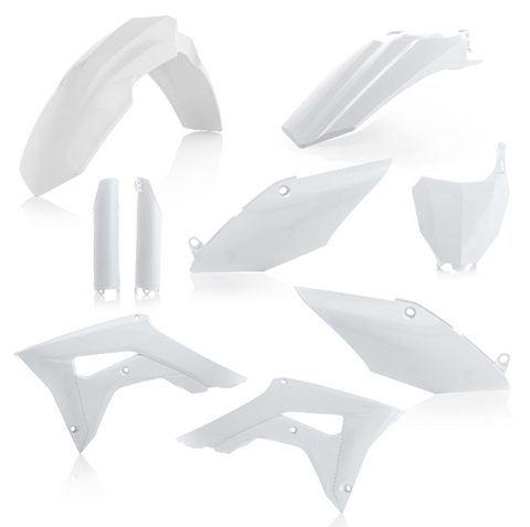 Acerbis Full Replacement Plastics Kit for 2017-18 Honda CRF 250R/450R - White - 2630700002