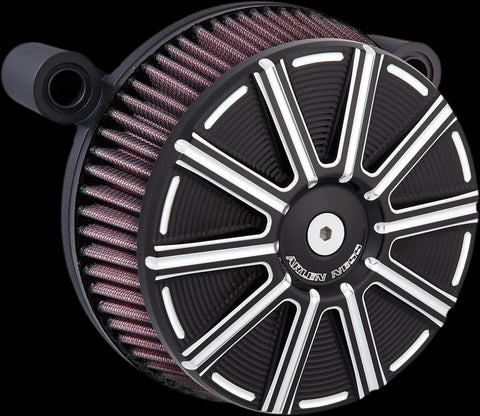 Arlen Ness Stage I Big Sucker Air Cleaner Kit for 2017-22 Harley M8 models - Black/10-Gauge - 18-315
