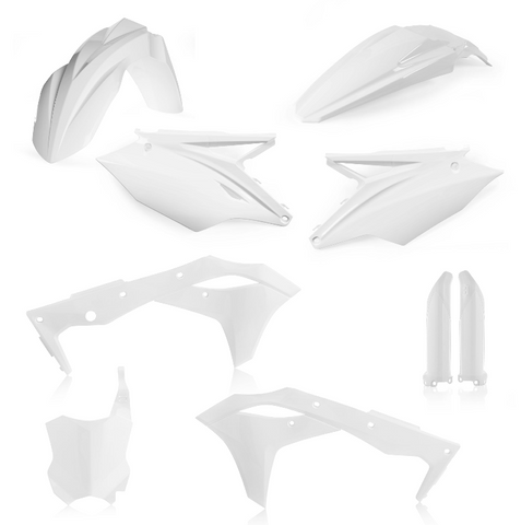 Acerbis Full Replacement Plastics Kit for 2017 Kawasaki KX250F - White - 2630630002