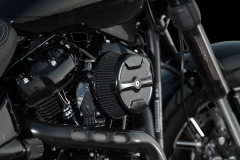 Arlen Ness Stage I Big Sucker Air Cleaner Kit for 2017-22 Harley M8 models - Black/Knuckle - 18-342