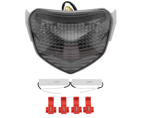 BikeMaster Integrated and Sequential Taillight for 2004-05 Suzuki GSX-R600/GSX-R750 - Smoke - TZS-120-INT-S