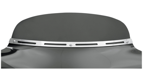 Memphis Shades Slotted Stainless Steel Batwing Fairing Trim - MEM0911
